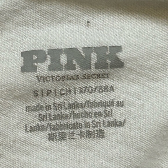 Victoria's Secret Pink Racing Campus Long Sleeve Tee in white - Picture 5 of 10